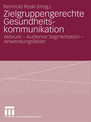 cover image of Zielgruppengerechte Gesundheitskommunikation